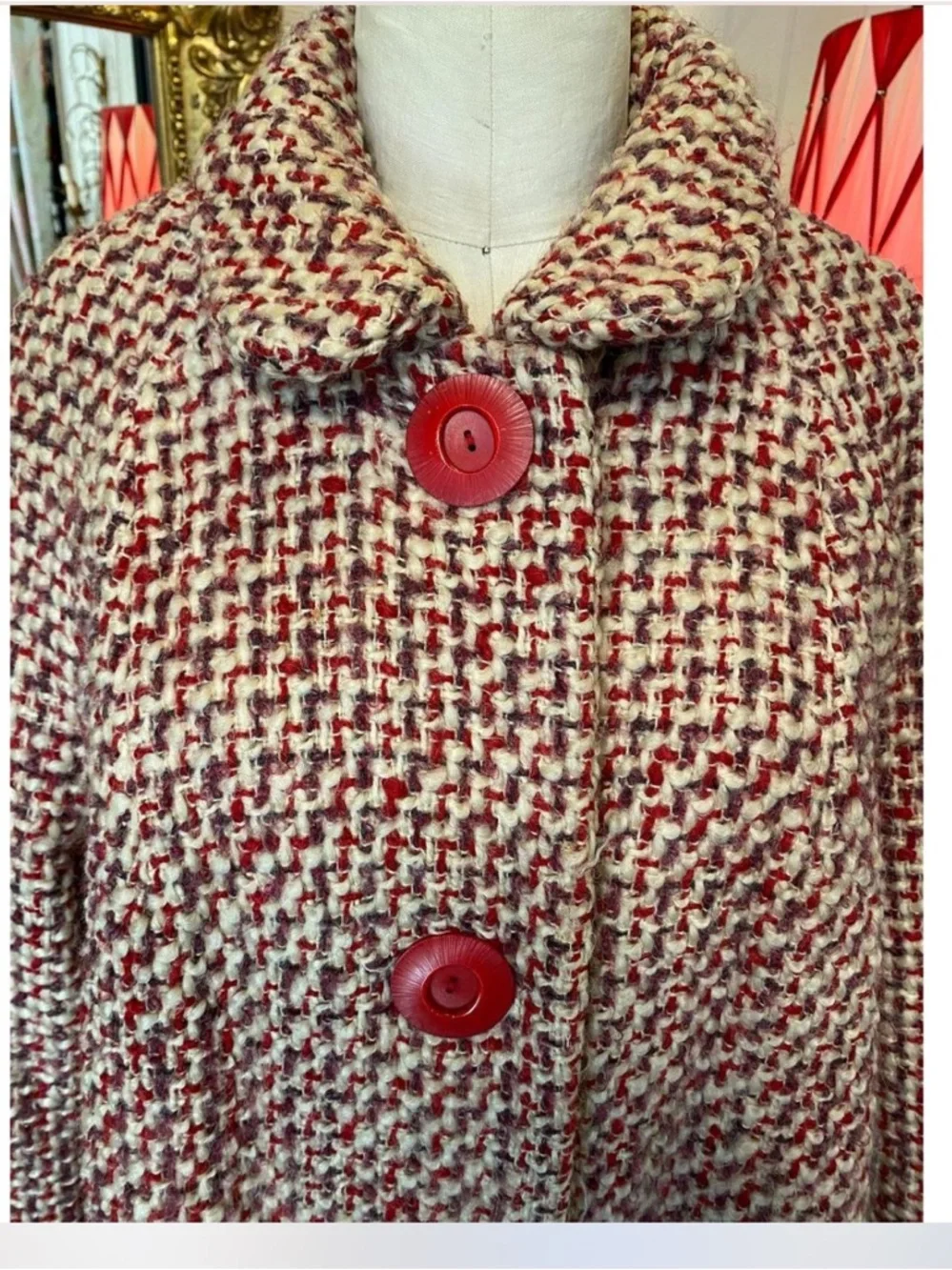 Vintage 1950s coat Size Medium - Picture 2 of 4
